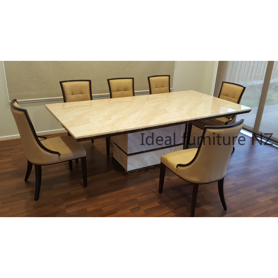 8 seater marble dining table